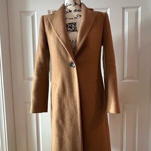 Zara Women's tan wool blend Coat